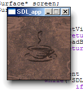 SDLアプリケーション実行イメージ